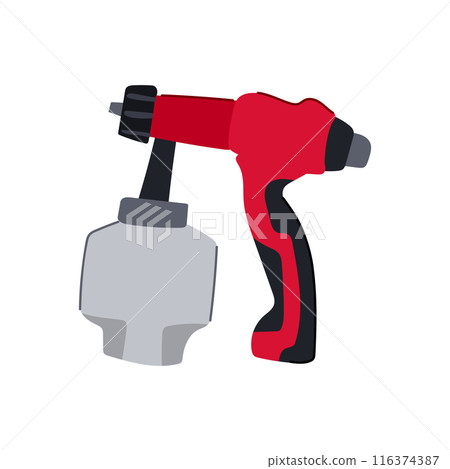 car paint sprayer cartoon vector illustration 116374387