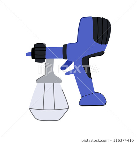 er paint sprayer cartoon vector illustration 116374410