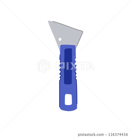 tool paint scraper cartoon vector illustration 116374416