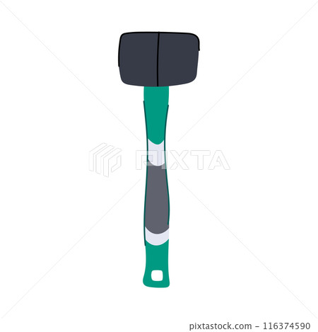 cement mason s hammer cartoon vector illustration 116374590