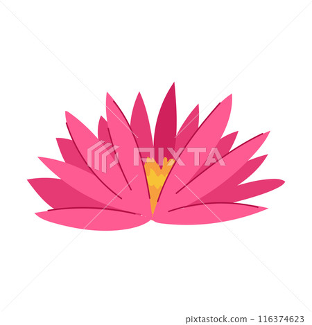 watercolor lotus flower cartoon vector illustration watercolor lotus flower cartoon vector illustration 116374623