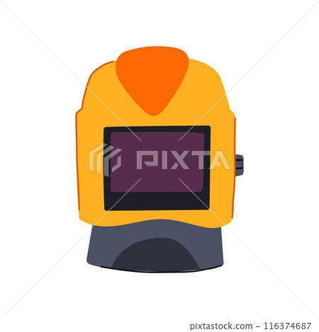 safety helmet welding cartoon vector illustration 116374687