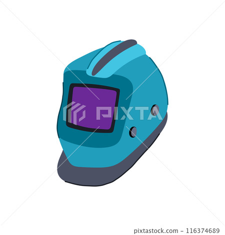 construction helmet welding cartoon vector illustration 116374689