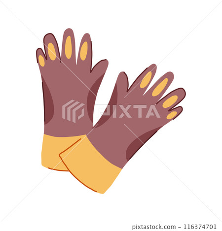 welder gloves welding cartoon vector illustration 116374701