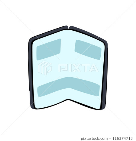 display flexible screen cartoon vector illustration 116374713