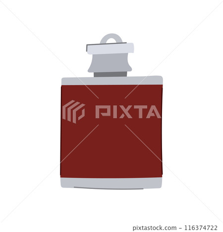 bottle flask alcohol cartoon vector illustration bottle flask alcohol cartoon vector illustration 116374722