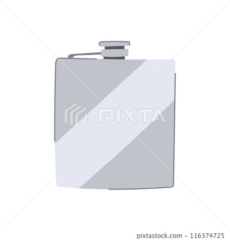 glass flask alcohol cartoon vector illustration 116374725