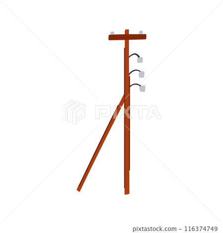 grid electric pylon cartoon vector illustration grid electric pylon cartoon vector illustration 116374749