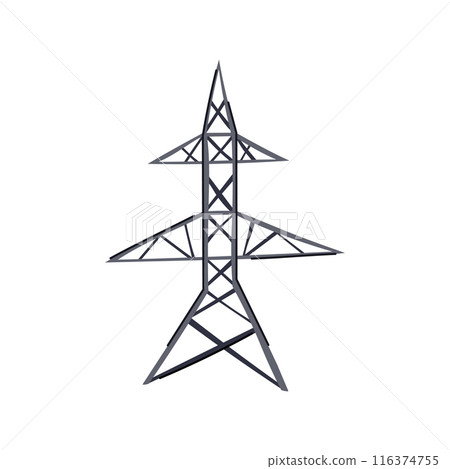 tower electric pylon cartoon vector illustration tower electric pylon cartoon vector illustration 116374755