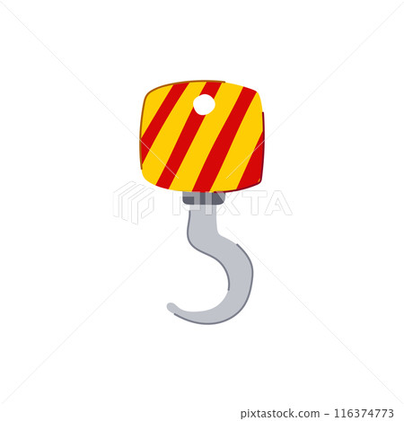 equipment crane hook cartoon vector illustration equipment crane hook cartoon vector illustration 116374773