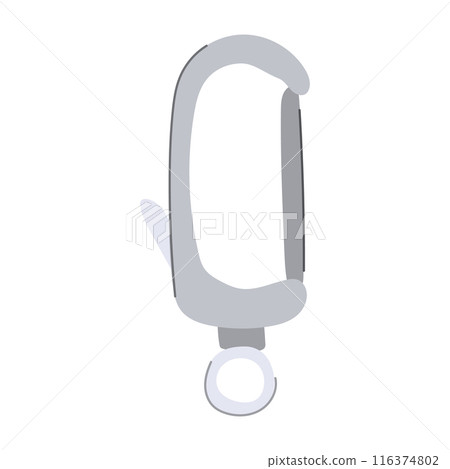 gold clasp jewelry cartoon vector illustration 116374802