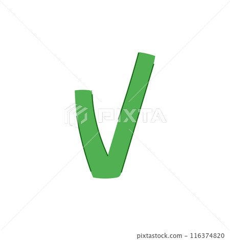 ok check mark cartoon vector illustration ok check mark cartoon vector illustration 116374820