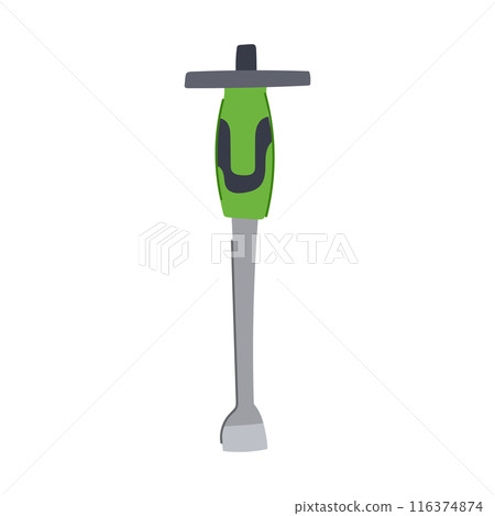 stone brick chisel cartoon vector illustration 116374874