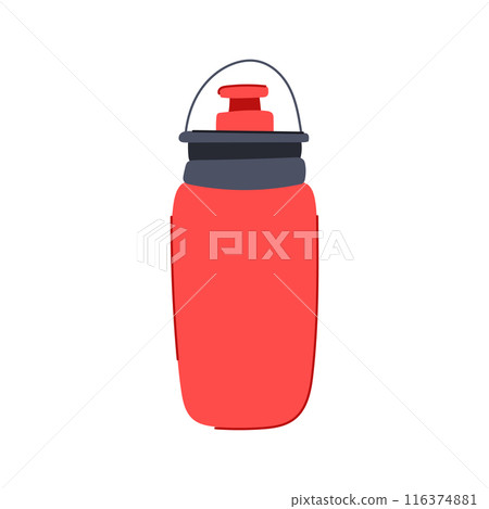 metal bike bottle cartoon vector illustration 116374881