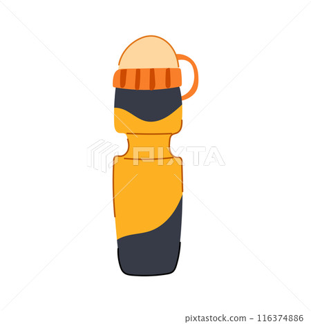 water bike bottle cartoon vector illustration 116374886