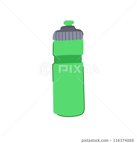plastic bike bottle cartoon vector illustration 116374888