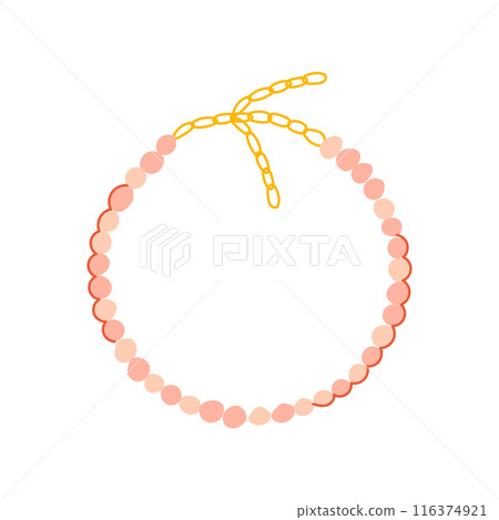bracelet beads necklace cartoon vector illustration bracelet beads necklace cartoon vector illustration 116374921