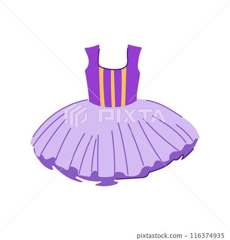 cute ballerina dress cartoon vector illustration cute ballerina dress cartoon vector illustration 116374935