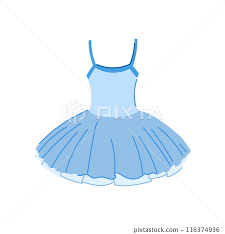 princess ballerina dress cartoon vector illustration 116374936