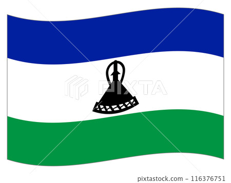 世界國旗 賴索托國旗 世界國旗 賴索托國旗 116376751