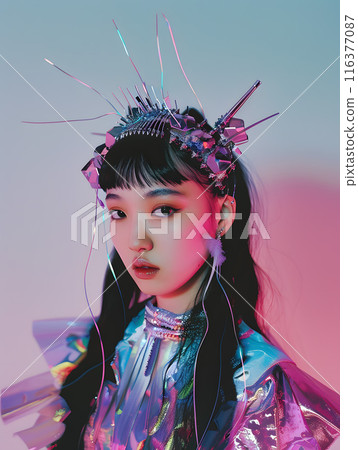 新一代的肖像畫—千禧年風格的亞洲女性 116377087