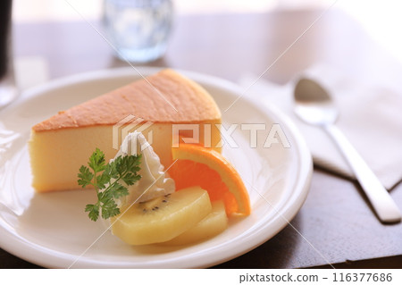 Cut cheesecake Cut cheesecake 116377686