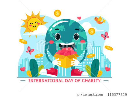 Vector Illustration for International Day of Charity on September 5th with a Donation Package, Love Concept Background by Volunteer in Flat Cartoon Vector Illustration for International Day of Charity on September 5th with a Donation Package, Love Concept Background by Volunteer in Flat Cartoon 116377829