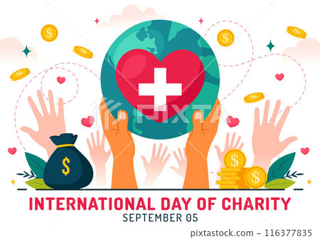 Vector Illustration for International Day of Charity on September 5th with a Donation Package, Love Concept Background by Volunteer in Flat Cartoon Vector Illustration for International Day of Charity on September 5th with a Donation Package, Love Concept Background by Volunteer in Flat Cartoon 116377835