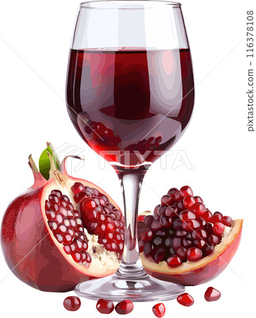 Pomegranate juice isolated on transparent background Pomegranate juice isolated on transparent background 116378108