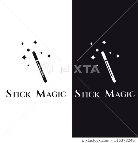 magic wand icon logo vector illustration design template 116378246