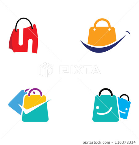 Shopping bag and online shopping cart logo.Logo suitable for sale,discount,shop.With vector illustration editing. Shopping bag and online shopping cart logo.Logo suitable for sale,discount,shop.With vector illustration editing. 116378334