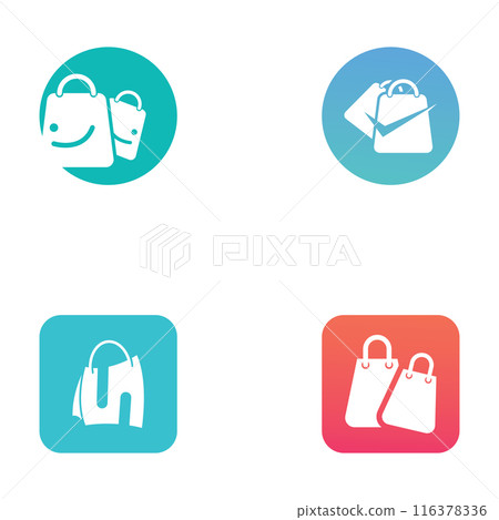 Shopping bag and online shopping cart logo.Logo suitable for sale,discount,shop.With vector illustration editing. Shopping bag and online shopping cart logo.Logo suitable for sale,discount,shop.With vector illustration editing. 116378336