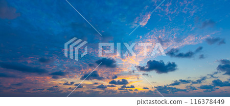 Sunset sky background 116378449