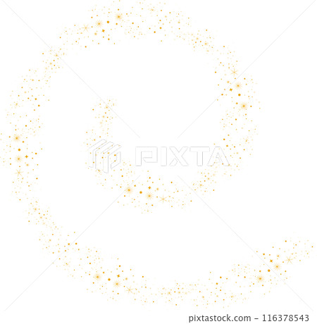 spiral rotating stars decorative material 116378543
