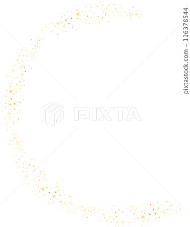 Decorative illustration of arcing stars 116378544