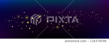 Shining stars and sky background illustration material 116378546