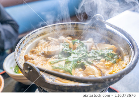 Anglerfish hotpot, rice porridge Anglerfish hotpot, rice porridge 116378676