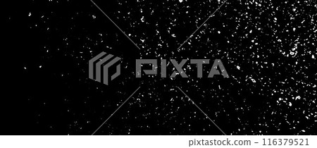 Gritty grunge gradient splash texture. White grain overlay background. Distressed noise surface with dust, sand, particles, specks, speckles. Rough dirty granule backdrop. Vector Gritty grunge gradient splash texture. White grain overlay background. Distressed noise surface with dust, sand, particles, specks, speckles. Rough dirty granule backdrop. Vector 116379521