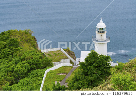 Cape Chikyu Observatory (Cape Chikyu Lighthouse) overlooking the Pacific Ocean 116379635