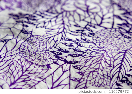 Stencil-dyed yukata fabric 116379772