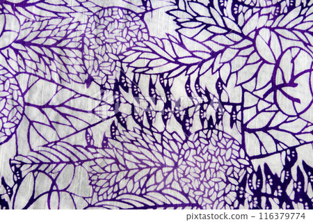 Stencil-dyed yukata fabric Stencil-dyed yukata fabric 116379774