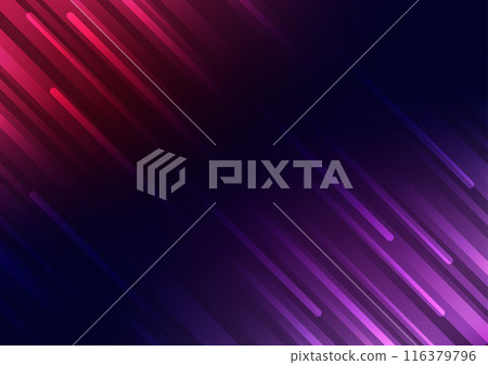 Abstract technology red geometric purple background 116379796