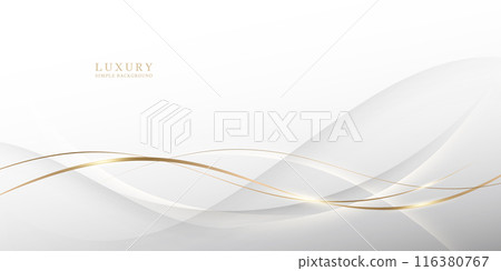 豪華金色曲線背景 116380767
