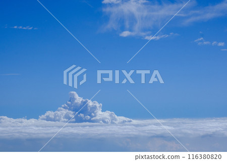 July clouds seen from the plane 116380820