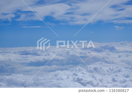 July clouds seen from the plane 116380827