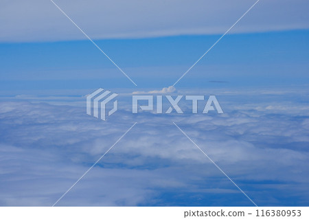 July clouds seen from the plane 116380953