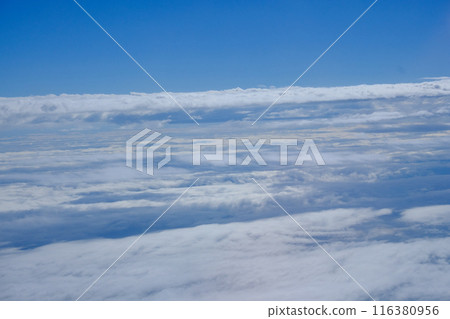July clouds seen from the plane 116380956