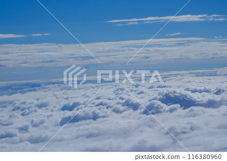 July clouds seen from the plane 116380960