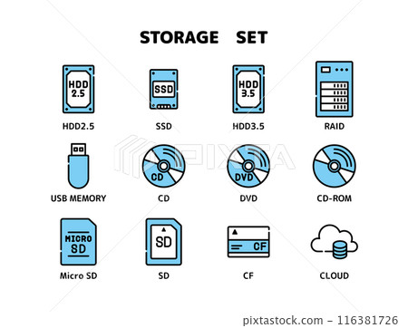 儲存圖標集 116381726