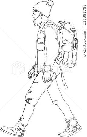 Travel, vacation, holidays and adventure. Mountain landscape. 116381785